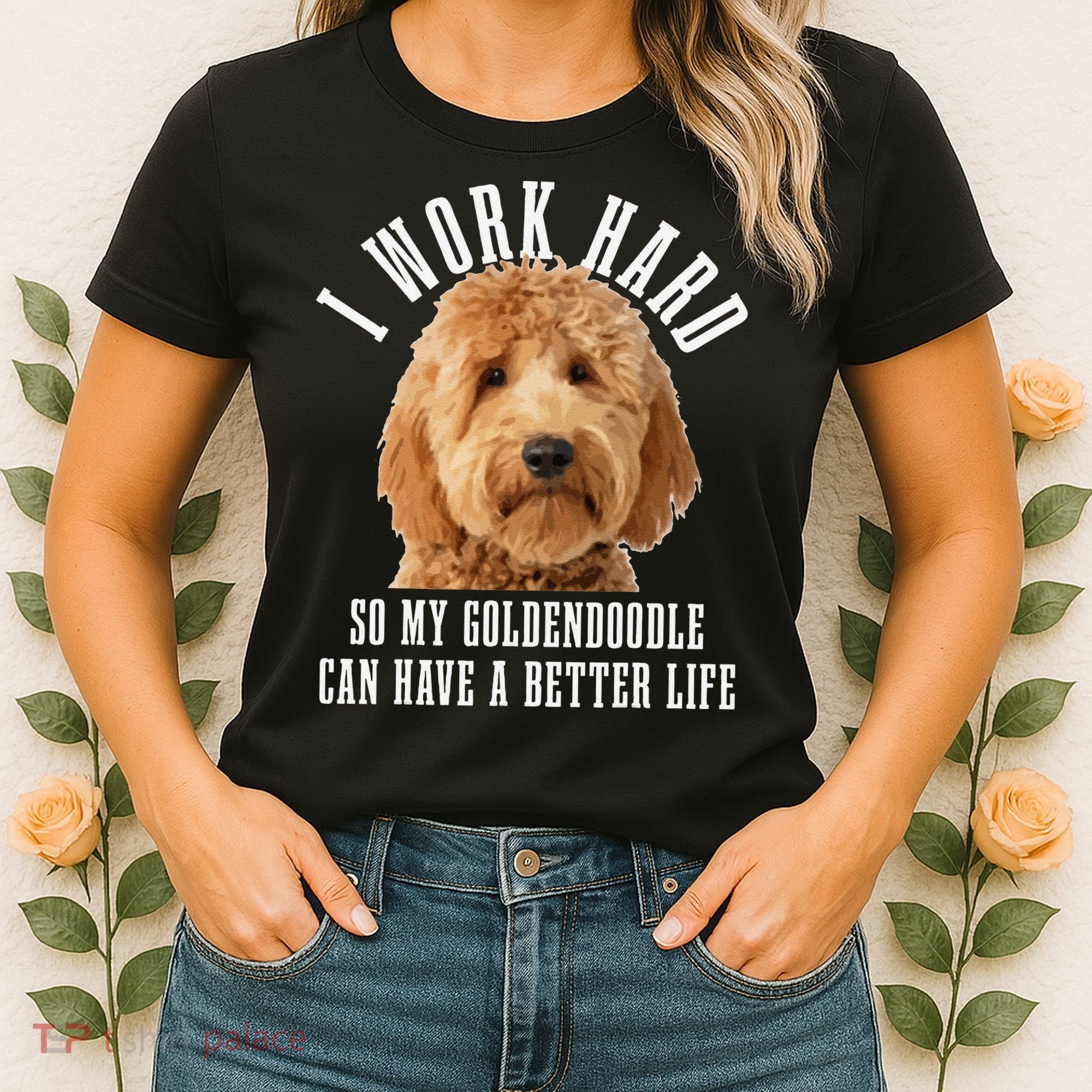Goldendoodle Mom Doodle Dog Dad Funny Golden Doodle Women's T-Shirt