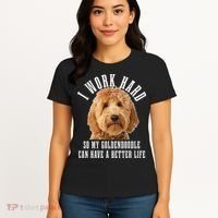 Goldendoodle Mom Doodle Dog Dad Funny Golden Doodle Women's T-Shirt thumb 4