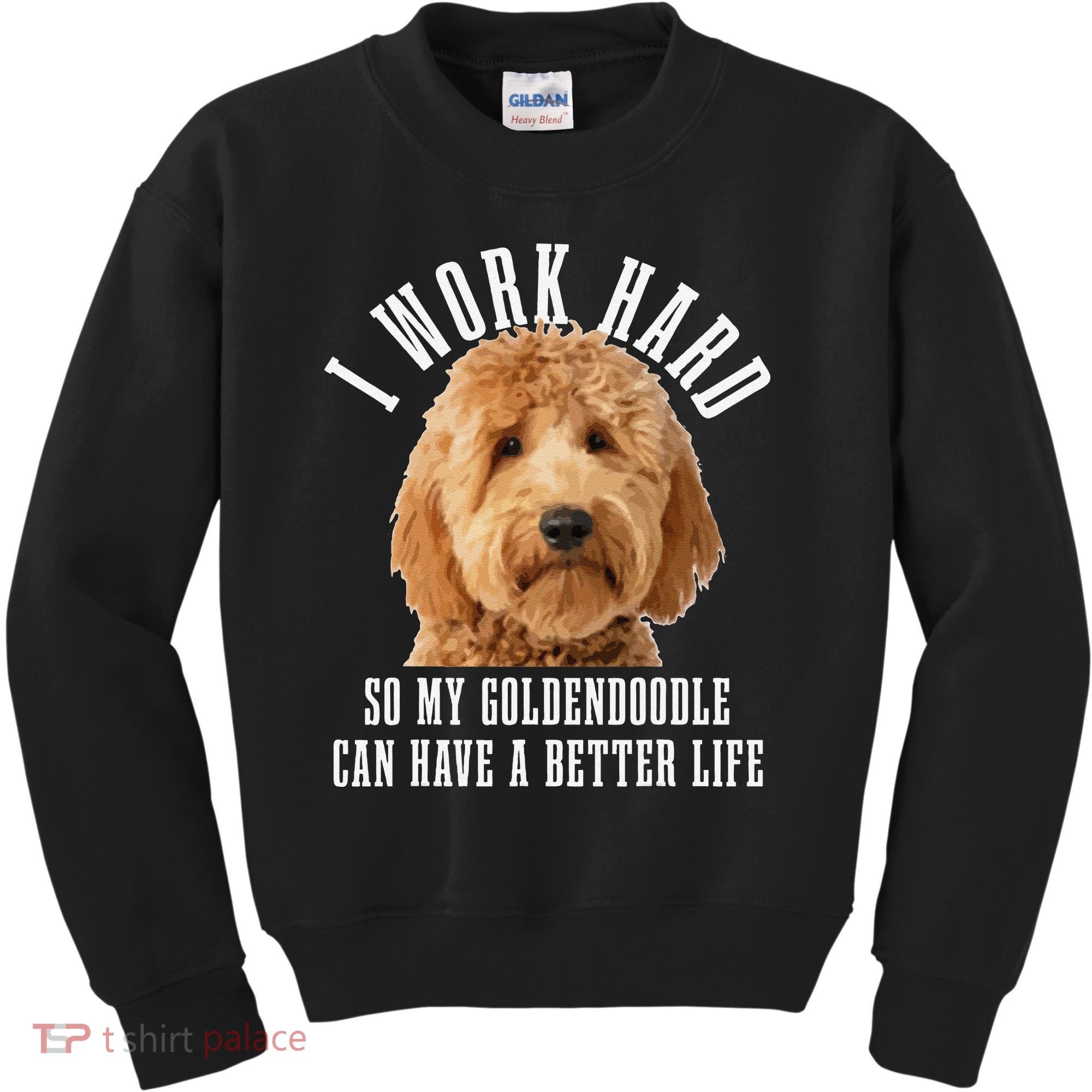 Goldendoodle Mom Doodle Dog Dad Funny Golden Doodle Kids Sweatshirt
