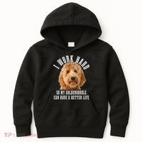 Goldendoodle Mom Doodle Dog Dad Funny Golden Doodle Kids Hoodie thumb 0