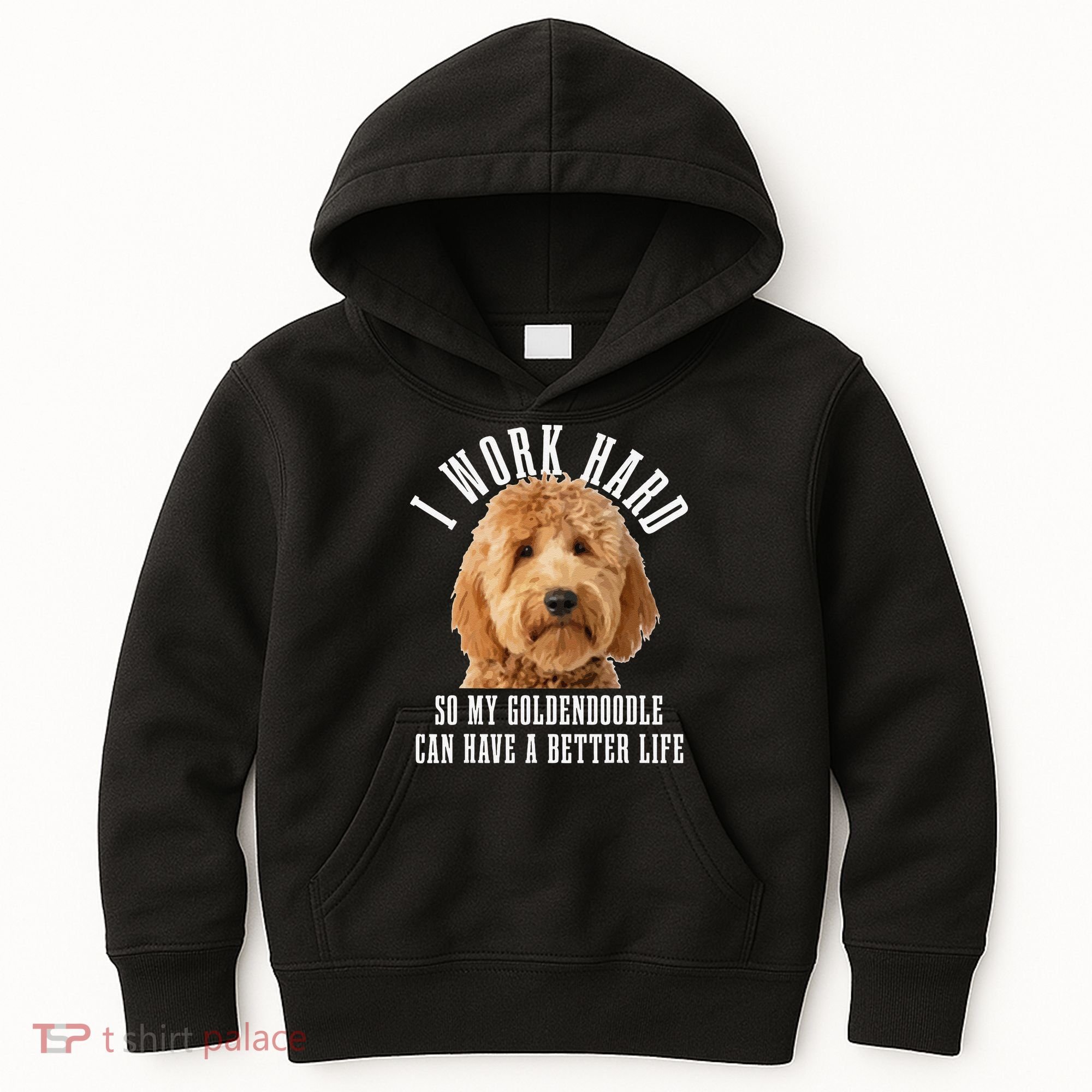Goldendoodle Mom Doodle Dog Dad Funny Golden Doodle Kids Hoodie