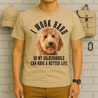 Goldendoodle Mom Doodle Dog Dad Funny Golden Doodle T-Shirt thumb 6