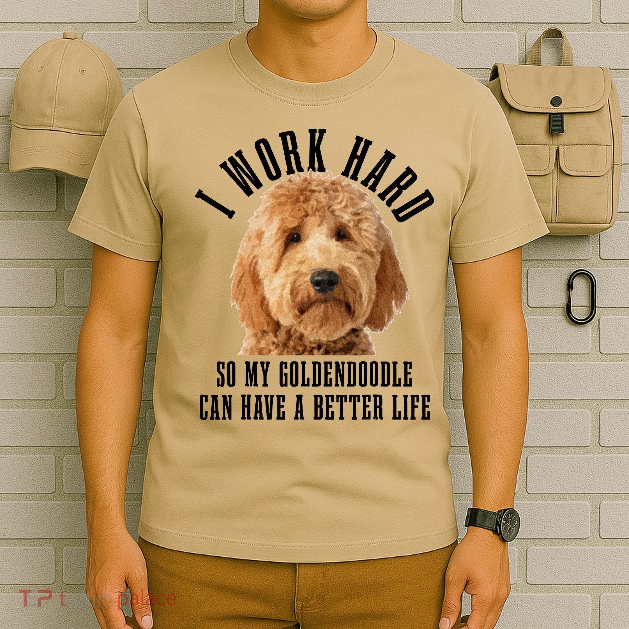 Goldendoodle Mom Doodle Dog Dad Funny Golden Doodle T-Shirt