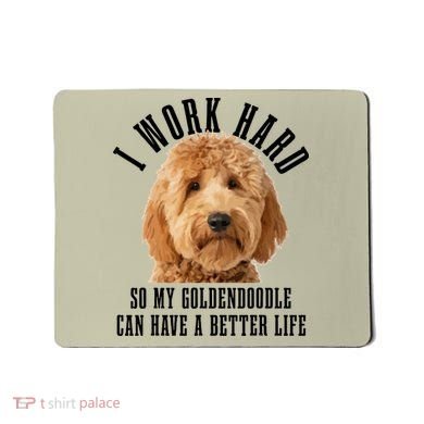 Goldendoodle Mom Doodle Dog Dad Funny Golden Doodle Mousepad