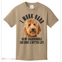 Goldendoodle Mom Doodle Dog Dad Funny Golden Doodle Kids T-Shirt thumb 0