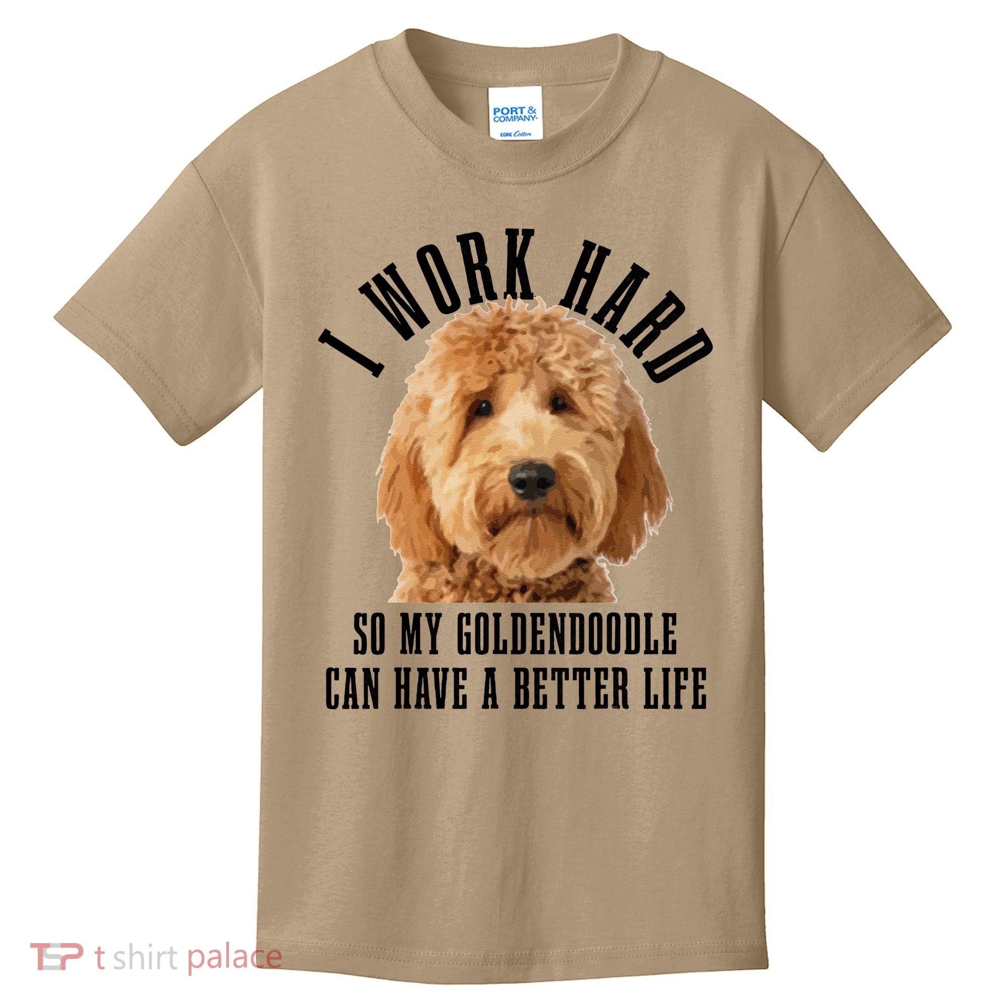 Goldendoodle Mom Doodle Dog Dad Funny Golden Doodle Kids T-Shirt