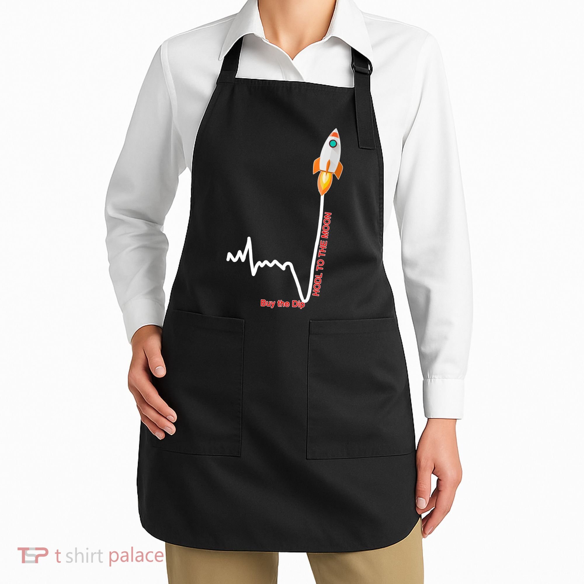 GME Stock AMC Hold To The Moon Buy The Dip Apron