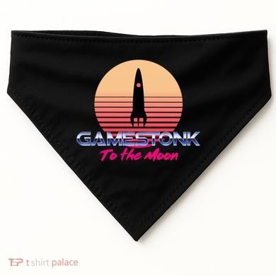 $GME Ticker Rocket Moon Gamestonk GME Gamestick USA-Made Doggie Bandana