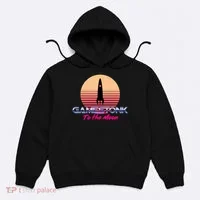 $GME Ticker Rocket Moon Gamestonk GME Gamestick Hoodie thumb 0
