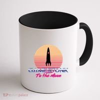 $GME Ticker Rocket Moon Gamestonk GME Gamestick Coffee Mug thumb 1