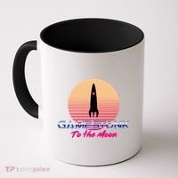 $GME Ticker Rocket Moon Gamestonk GME Gamestick Coffee Mug thumb 0