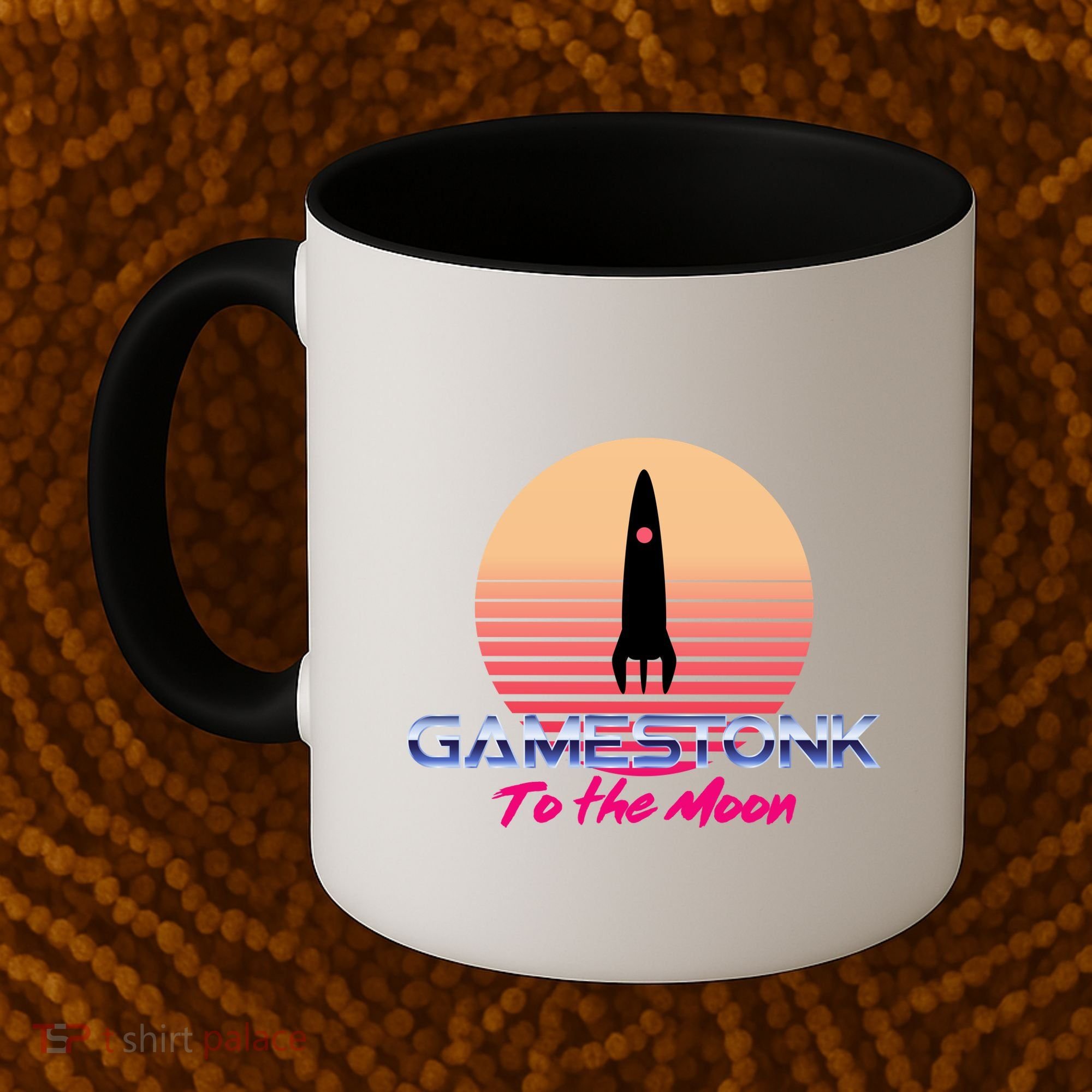 $GME Ticker Rocket Moon Gamestonk GME Gamestick Coffee Mug