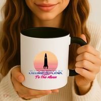 $GME Ticker Rocket Moon Gamestonk GME Gamestick Coffee Mug thumb 3