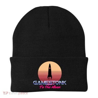 $GME Ticker Rocket Moon Gamestonk GME Gamestick Beanie