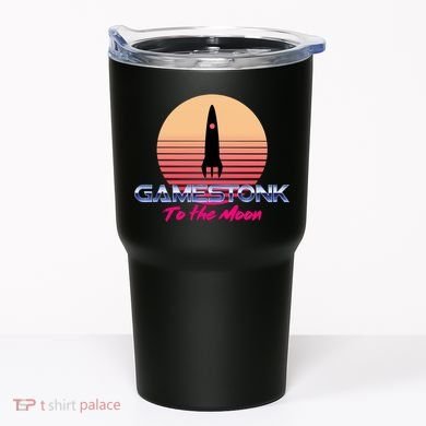 $GME Ticker Rocket Moon Gamestonk GME Gamestick Tumbler