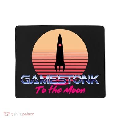 $GME Ticker Rocket Moon Gamestonk GME Gamestick Mousepad