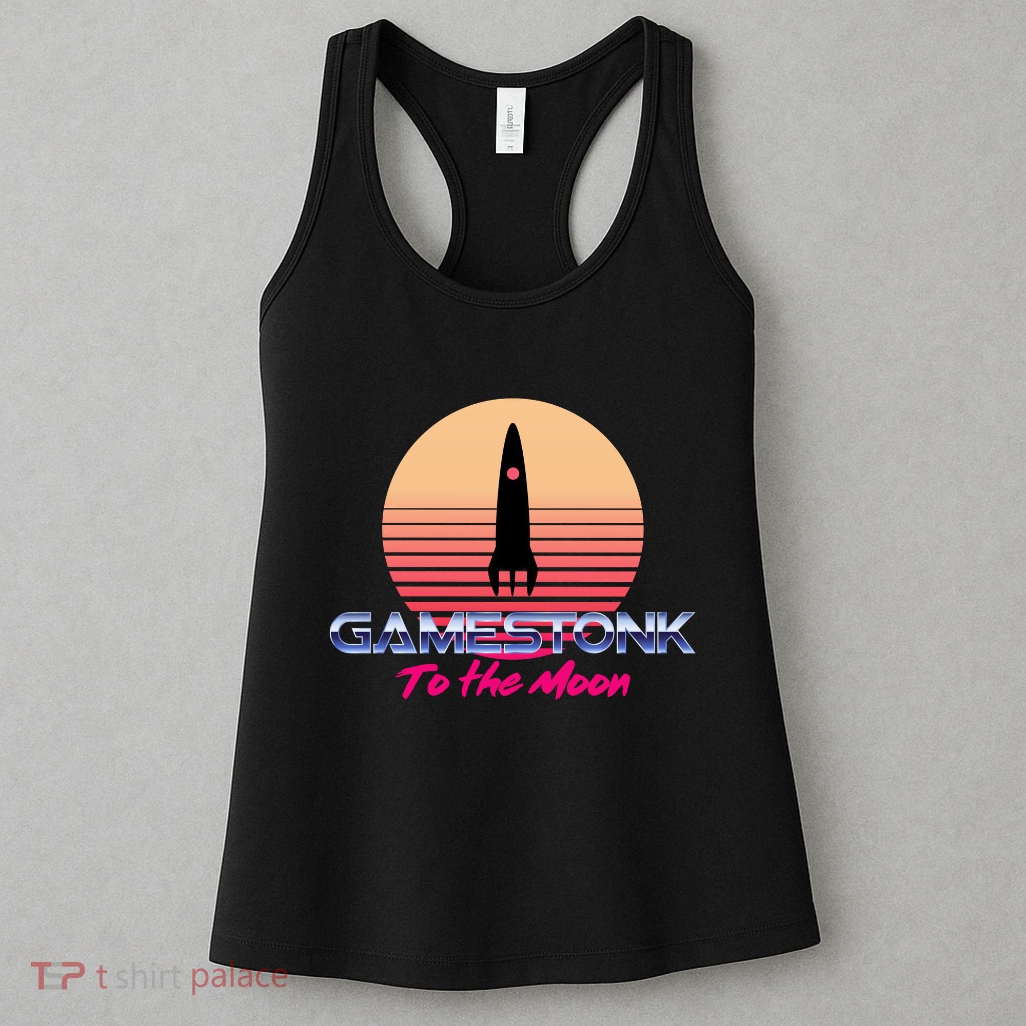 $GME Ticker Rocket Moon Gamestonk GME Gamestick Women's Tank Top