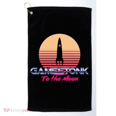 $GME Ticker Rocket Moon Gamestonk GME Gamestick Golf Towel