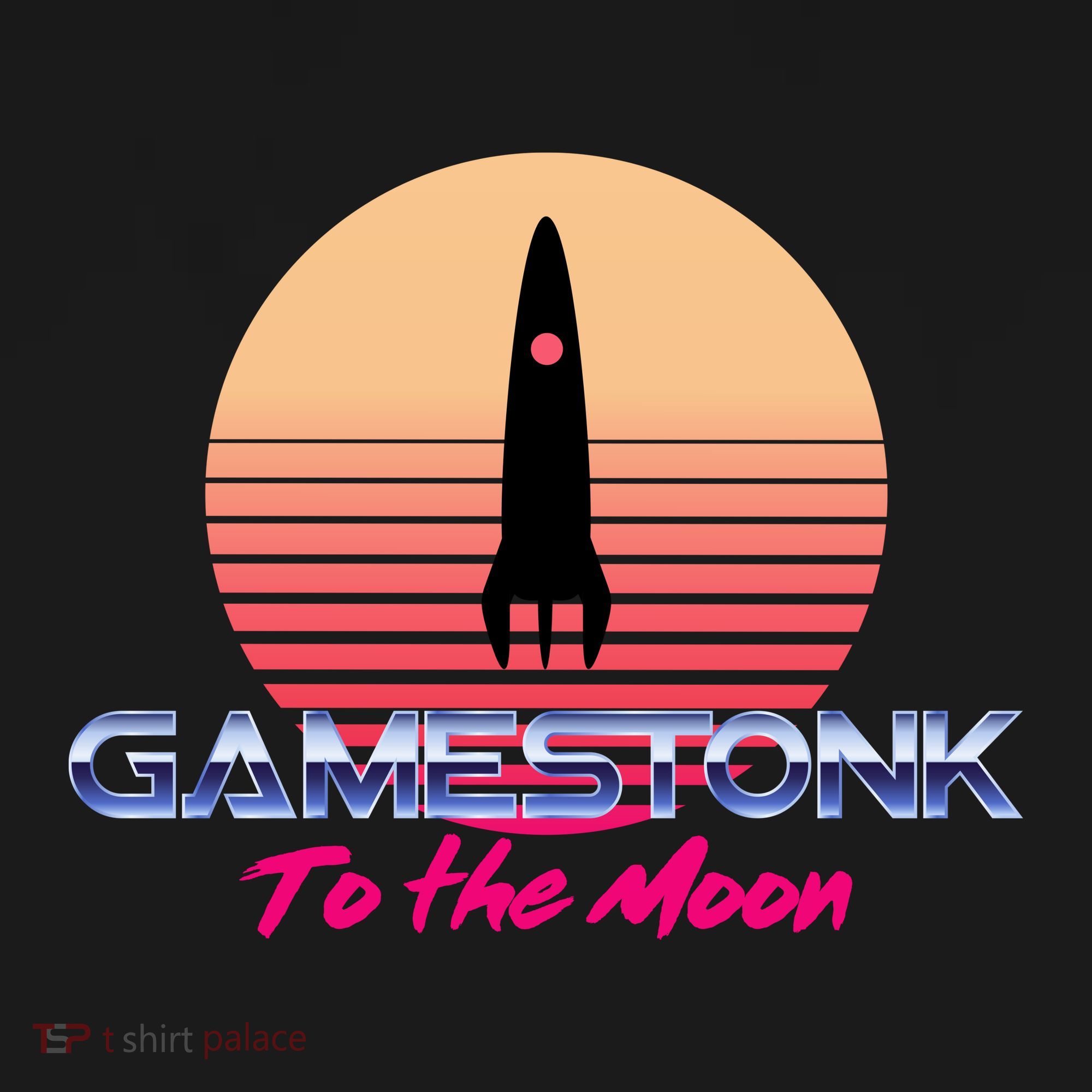 $GME Ticker Rocket Moon Gamestonk GME Gamestick Toddler T-Shirt