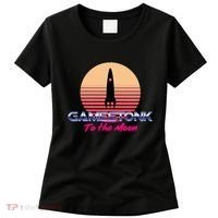 $GME Ticker Rocket Moon Gamestonk GME Gamestick Women's T-Shirt thumb 0