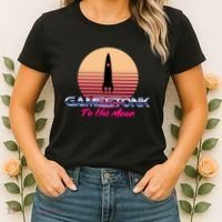 $GME Ticker Rocket Moon Gamestonk GME Gamestick Women's T-Shirt thumb 2