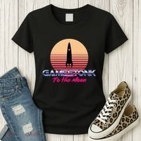 $GME Ticker Rocket Moon Gamestonk GME Gamestick Women's T-Shirt thumb 3