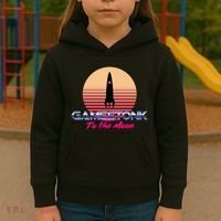 $GME Ticker Rocket Moon Gamestonk GME Gamestick Kids Hoodie thumb 3