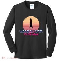 $GME Ticker Rocket Moon Gamestonk GME Gamestick Kids Long Sleeve Shirt thumb 0