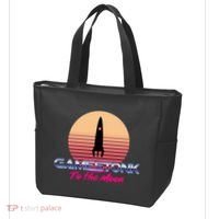 $GME Ticker Rocket Moon Gamestonk GME Gamestick Tote Bag thumb 3