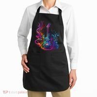 Guitar Musician Electric Guitars Player Gifts Black Apron thumb 2