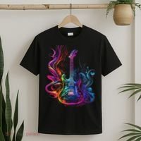 Guitar Musician Electric Guitars Player Gifts Black T-Shirt thumb 2