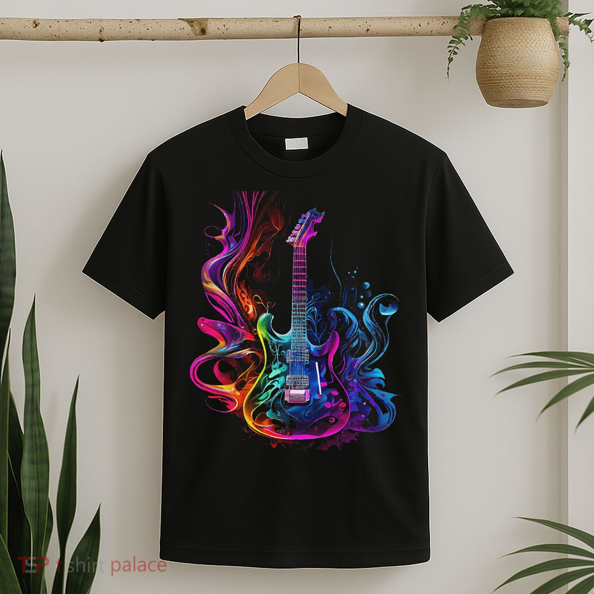 Guitar Musician Electric Guitars Player Gifts Black T-Shirt