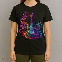 Guitar Musician Electric Guitars Player Gifts Black T-Shirt thumb 4