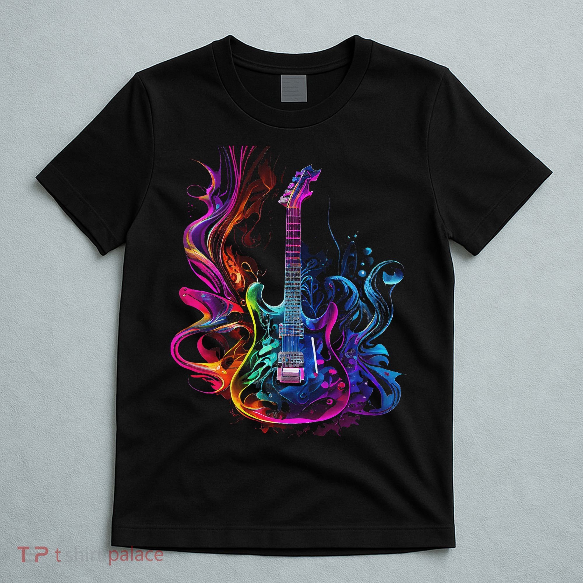 Guitar Musician Electric Guitars Player Gifts Black T-Shirt