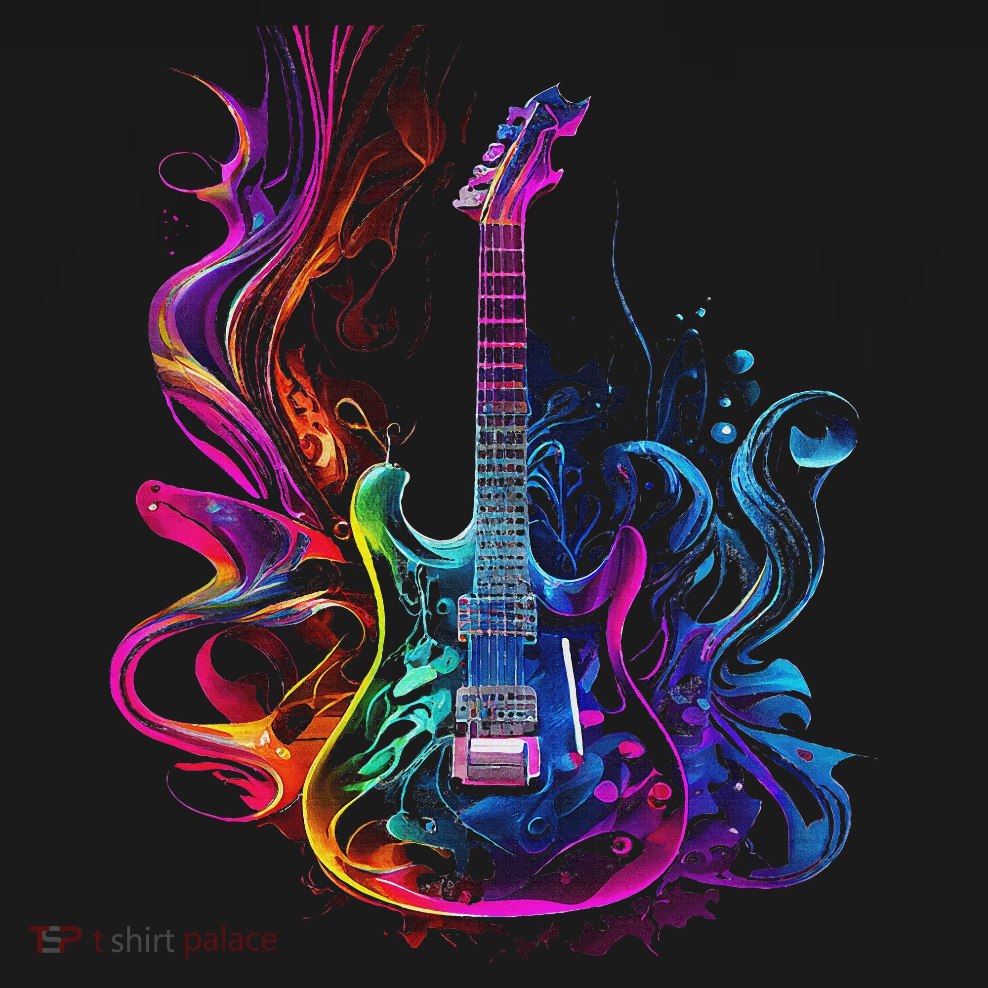 Guitar Musician Electric Guitars Player Gifts Black T-Shirt