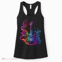 Guitar Musician Electric Guitars Player Gifts Black Women's Tank Top thumb 0