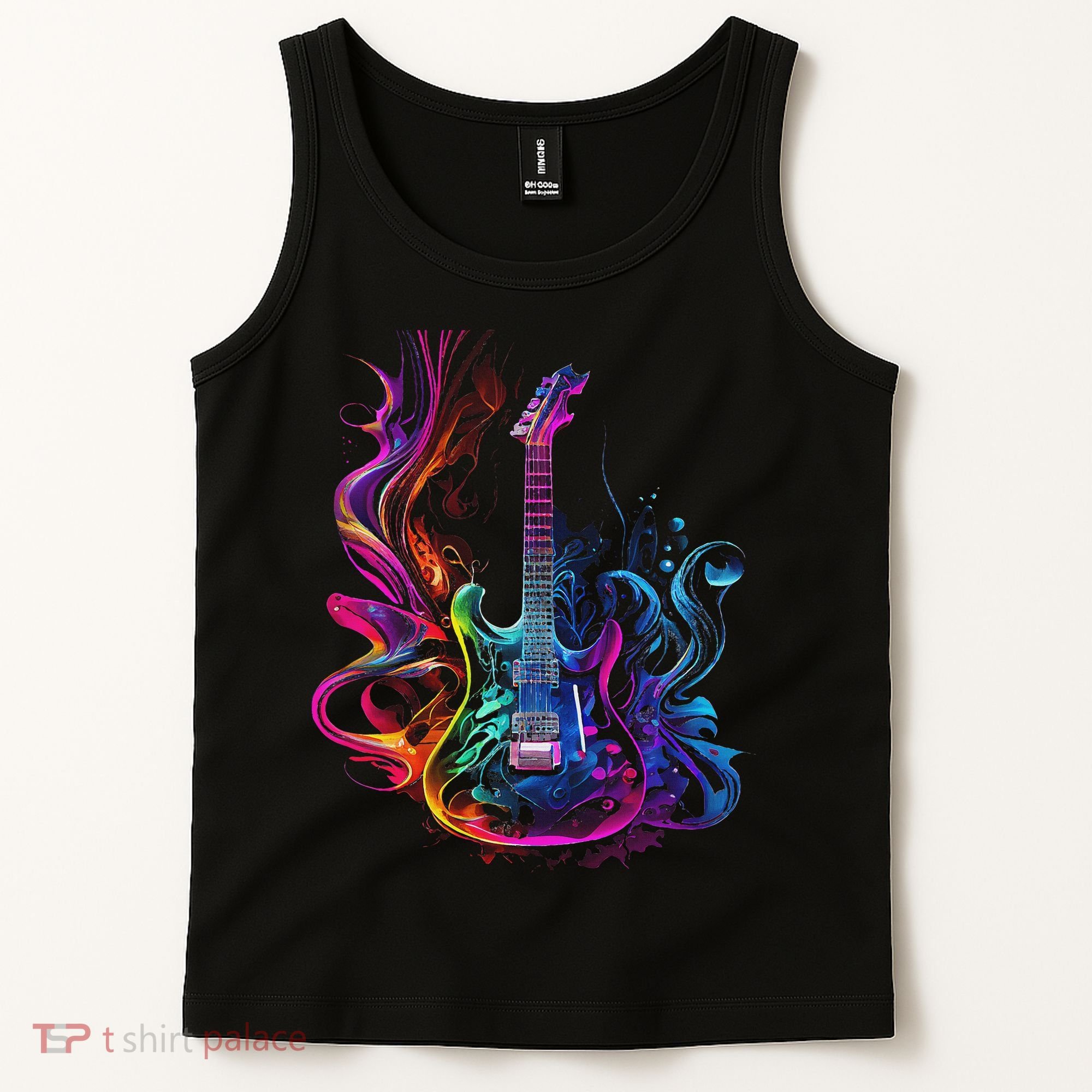 Guitar Musician Electric Guitars Player Gifts Black Tank Top