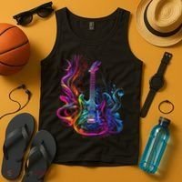 Guitar Musician Electric Guitars Player Gifts Black Tank Top thumb 4