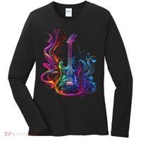 Guitar Musician Electric Guitars Player Gifts Black Women's Long Sleeve Shirt thumb 0