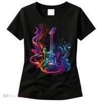Guitar Musician Electric Guitars Player Gifts Black Women's T-Shirt thumb 0