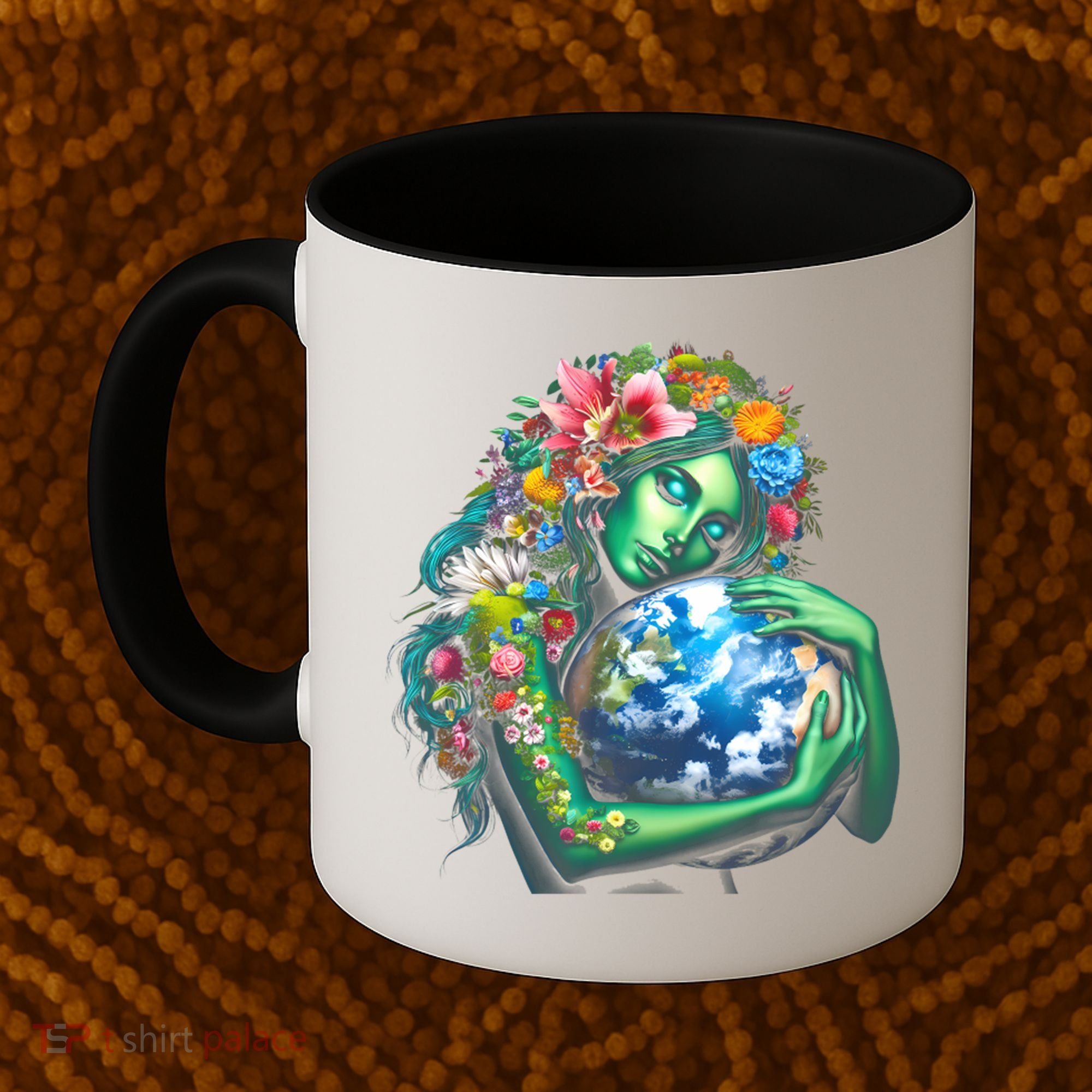 Green Mother Earth Day Coffee Mug