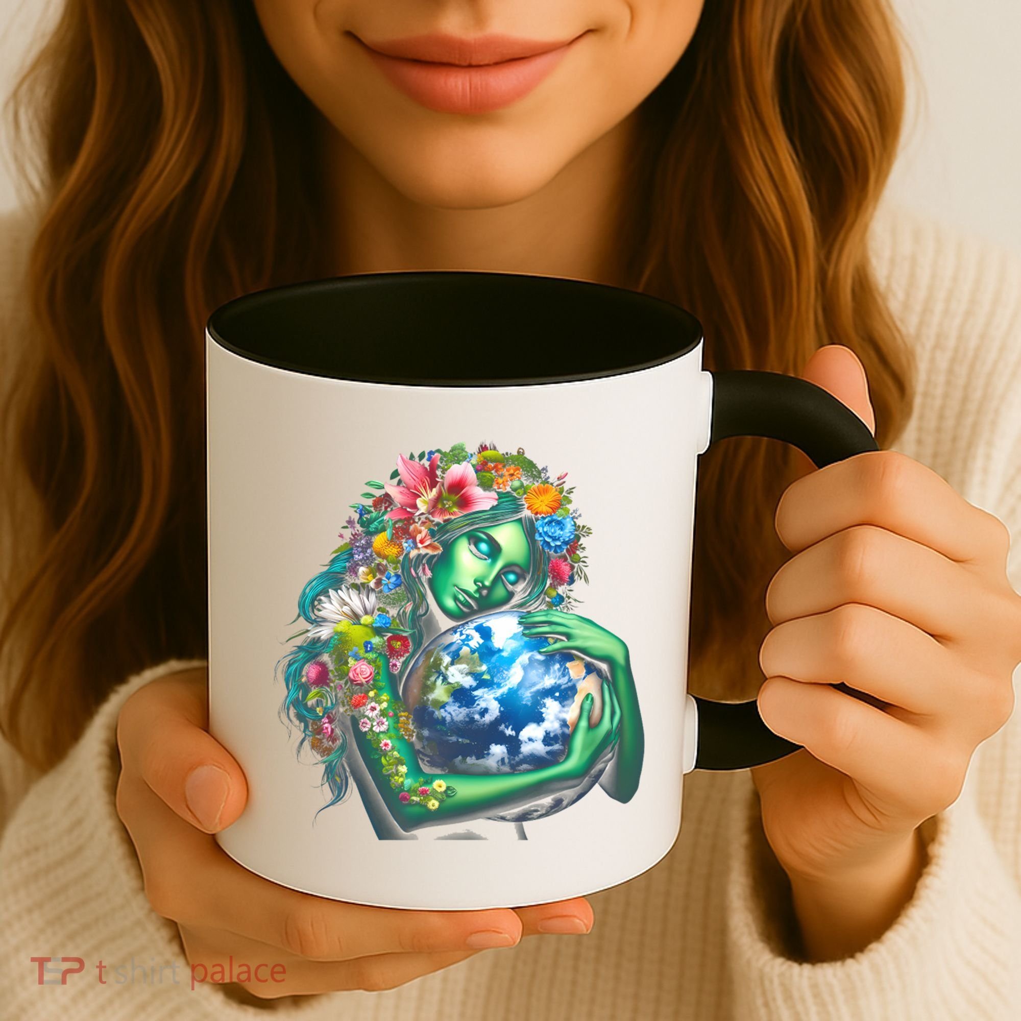Green Mother Earth Day Coffee Mug
