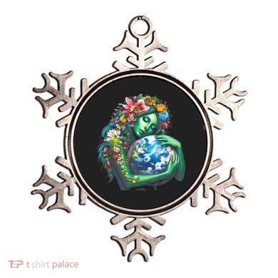 Green Mother Earth Day Ornament