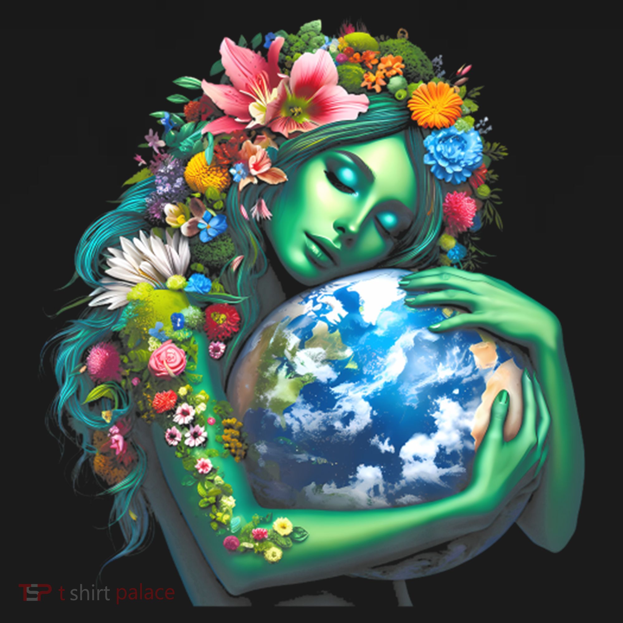 Green Mother Earth Day Ornament