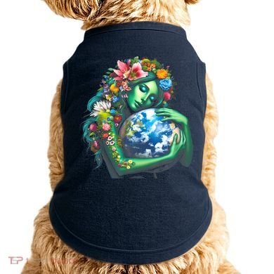 Green Mother Earth Day Doggie Tank