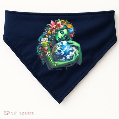 Green Mother Earth Day USA-Made Doggie Bandana