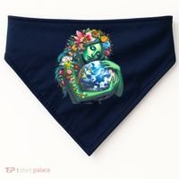 Green Mother Earth Day USA-Made Doggie Bandana thumb 0
