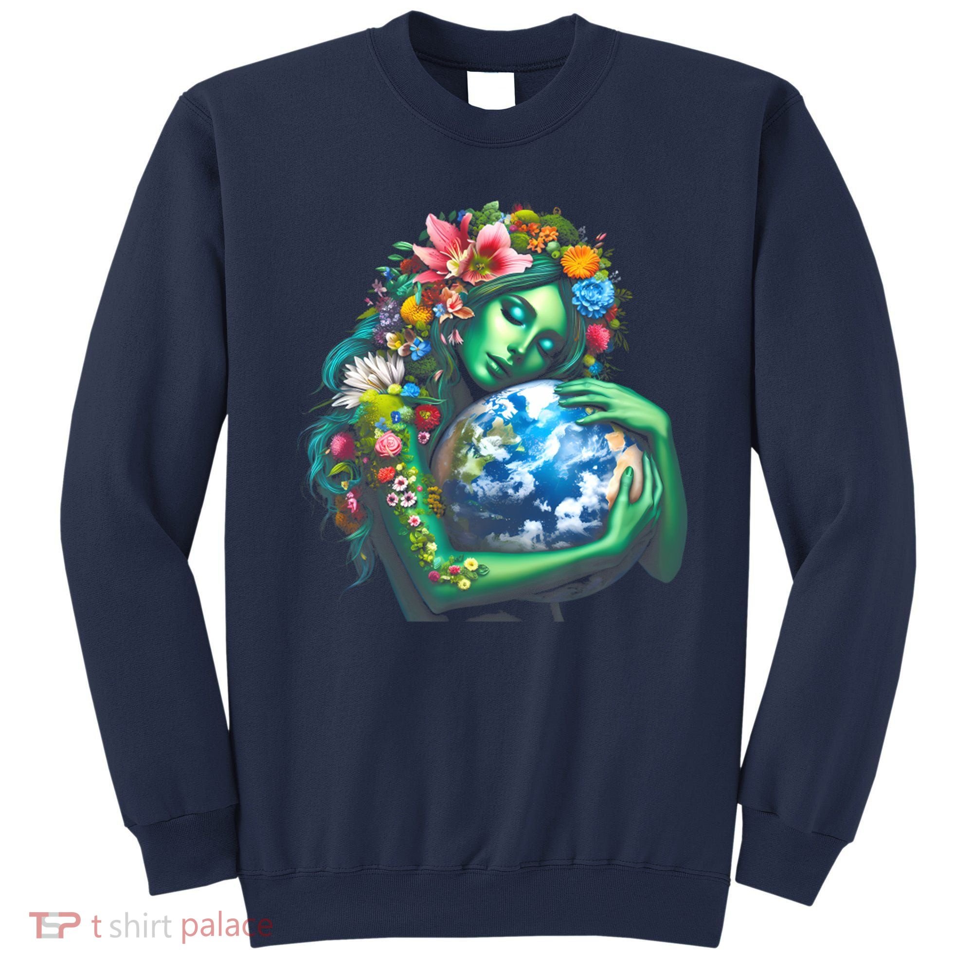 Green Mother Earth Day Sweatshirt