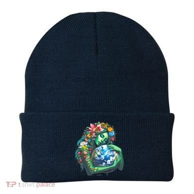 Green Mother Earth Day Beanie