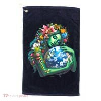 Green Mother Earth Day Golf Towel thumb 0
